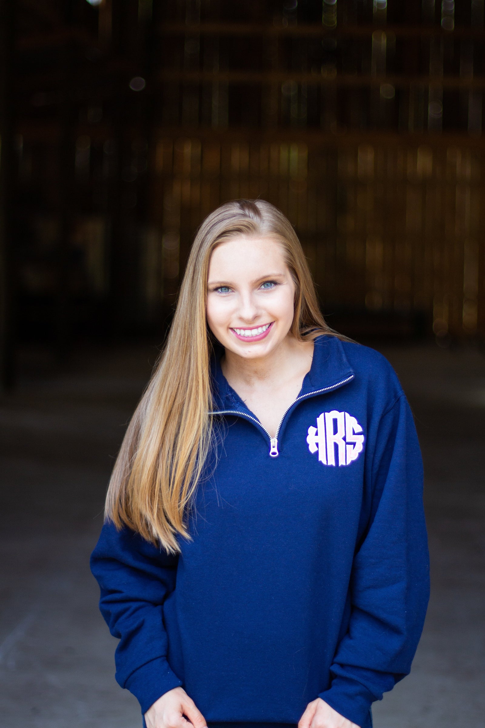 Classic Monogrammed Fleece Zip Up Jacket - Sunny and Southern