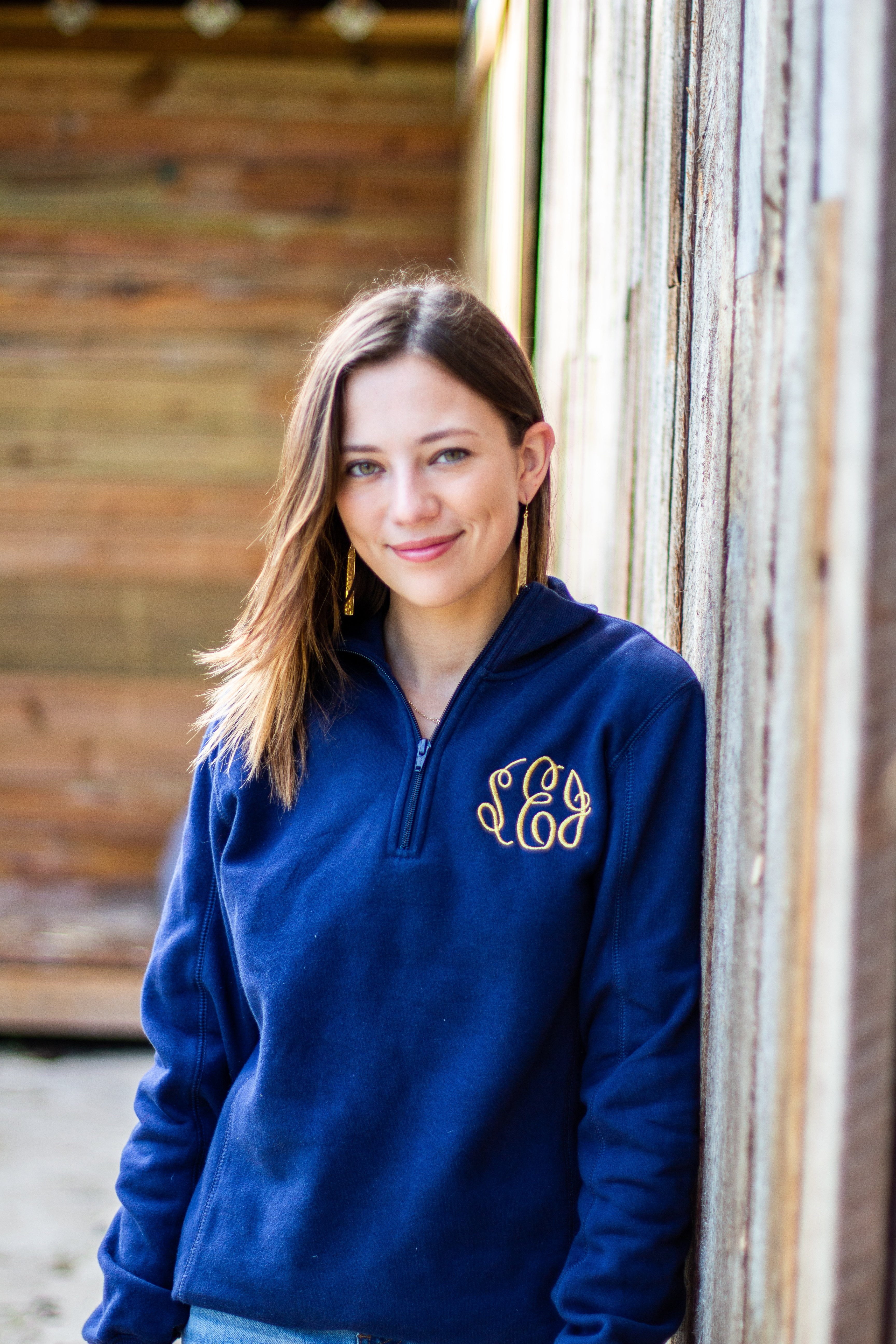 Monogrammed Zip Up Windbreaker Jacket — Southern Y'all Supplies